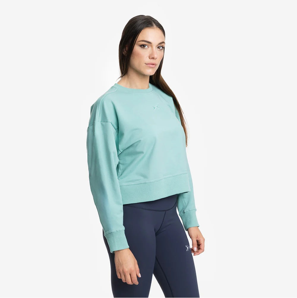 Picsil CROP WOMAN Jersey Stretch sweatshirt Turkos Picsil