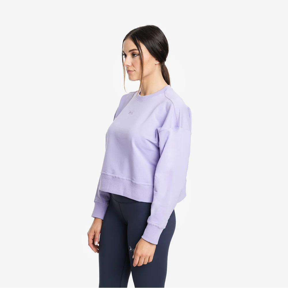 Picsil CROP WOMAN Jersey Stretch sweatshirt Lila Picsil
