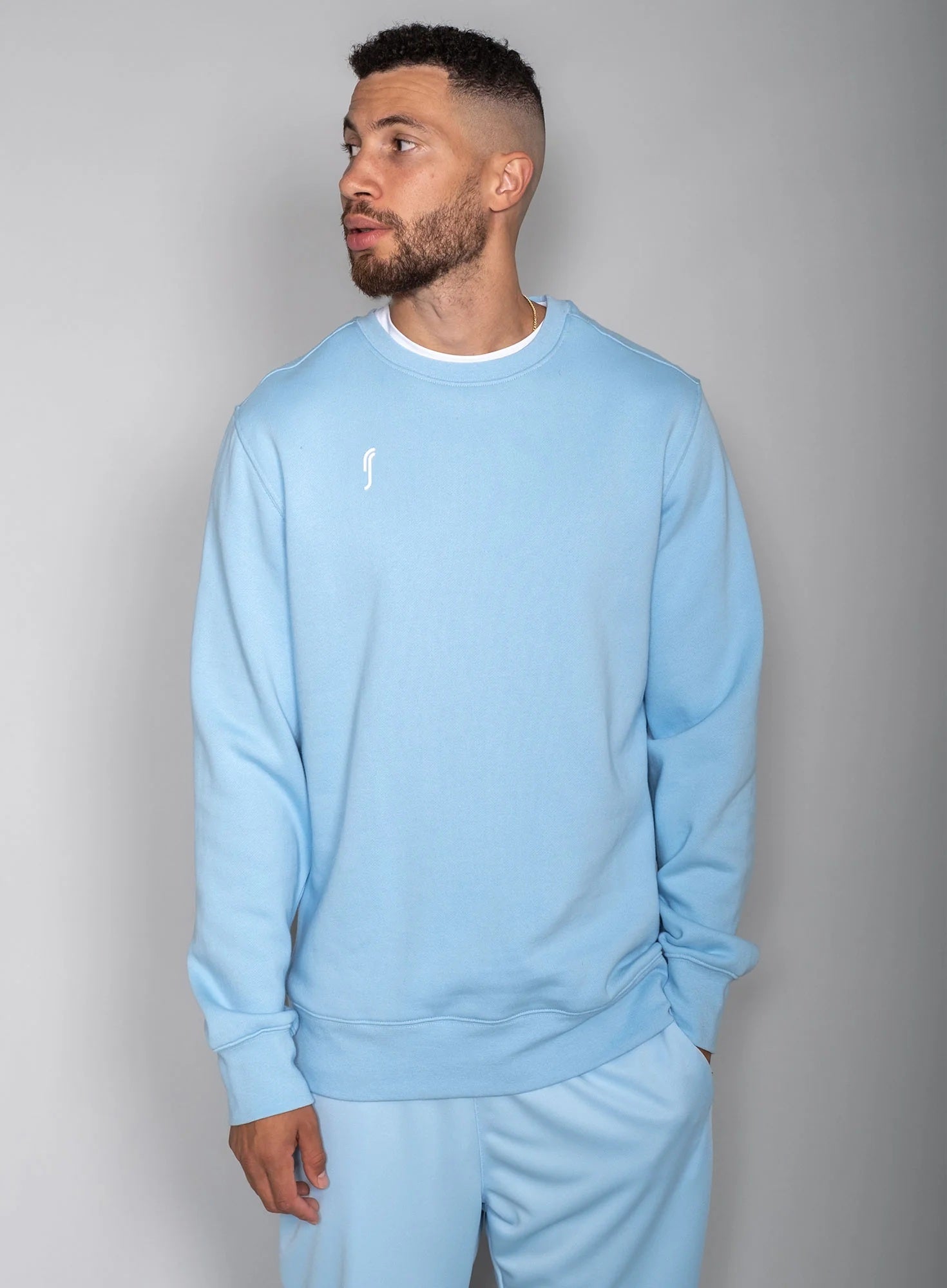 RS Men's Club Sweatshirt Soft Blue RS