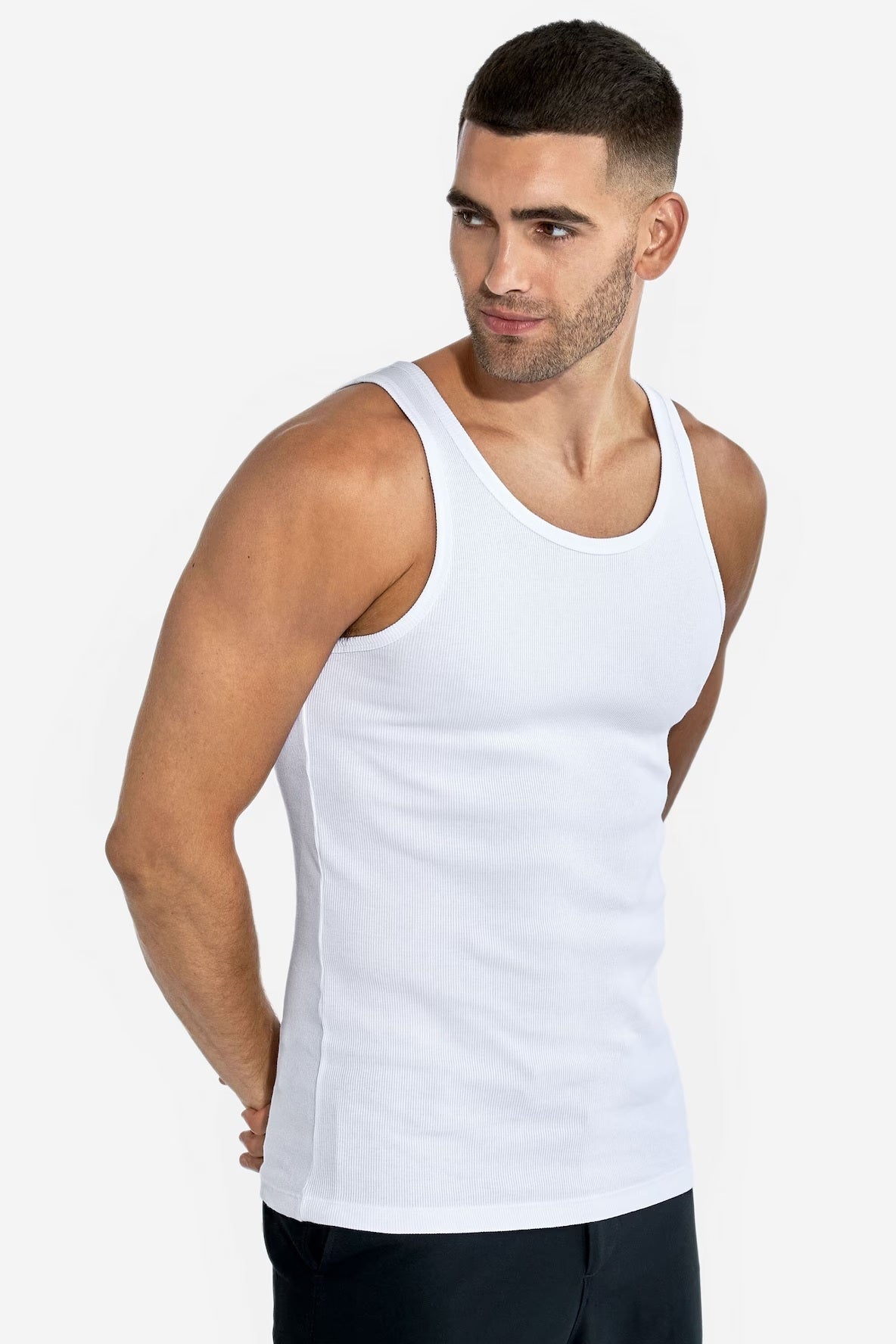 Bread & Boxers 2-Pack Tank ribbed Vit Bread & Boxers