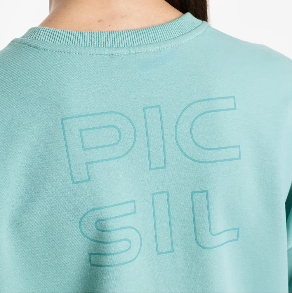 Picsil CROP WOMAN Jersey Stretch sweatshirt Turkos Picsil