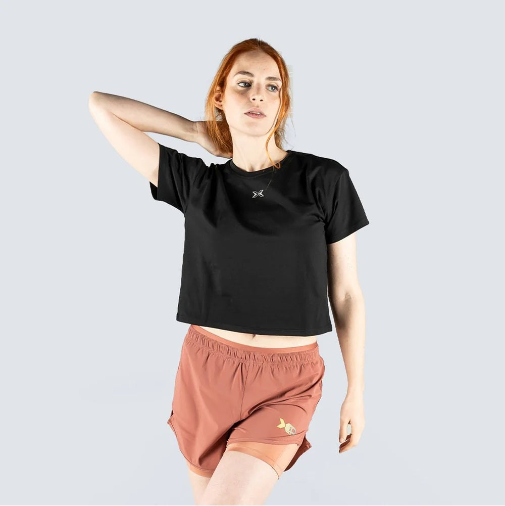Picsil Tech Move Crop Top Svart Picsil
