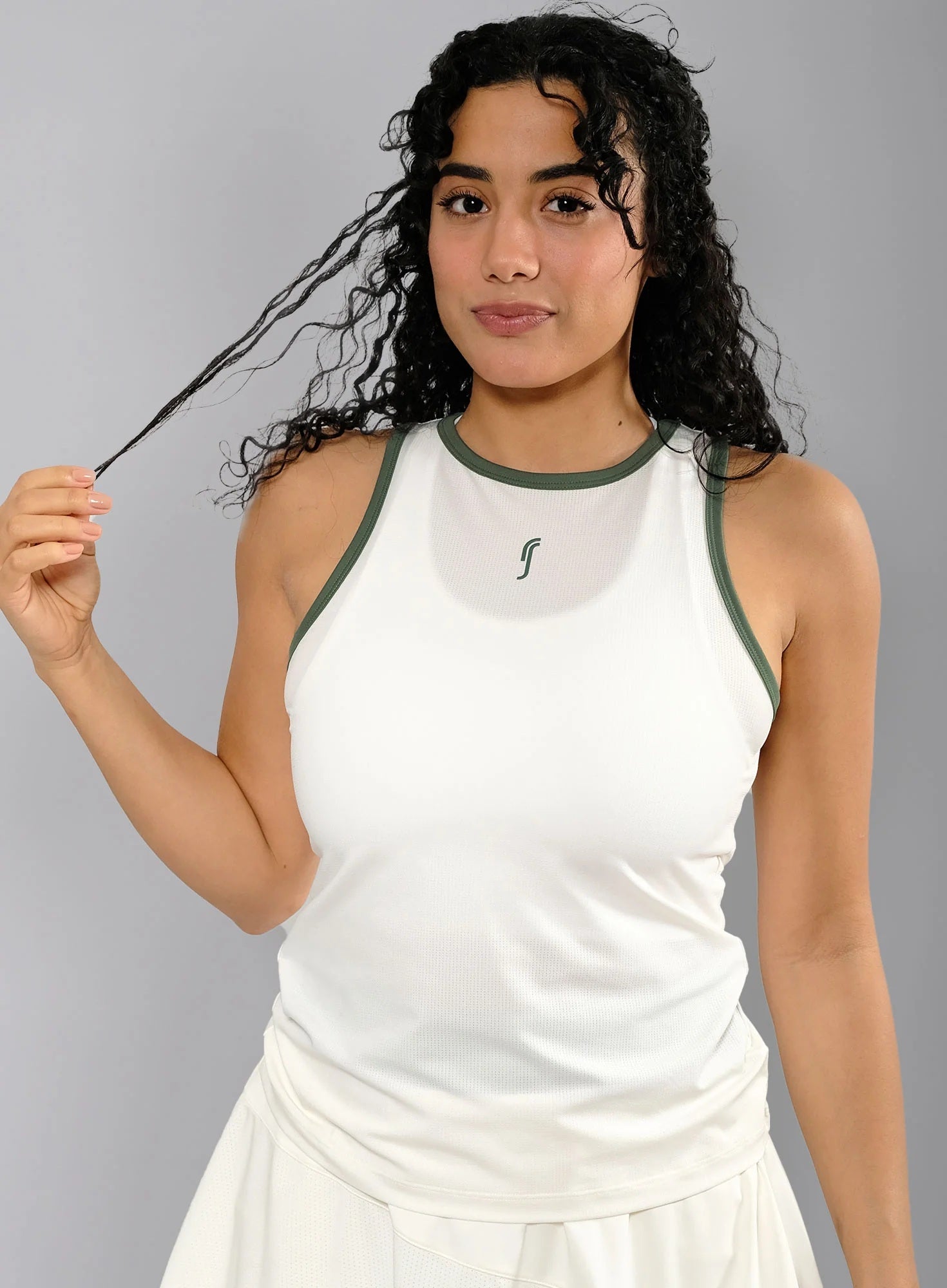 RS Women's Performance Tank - Mesh Court White RS