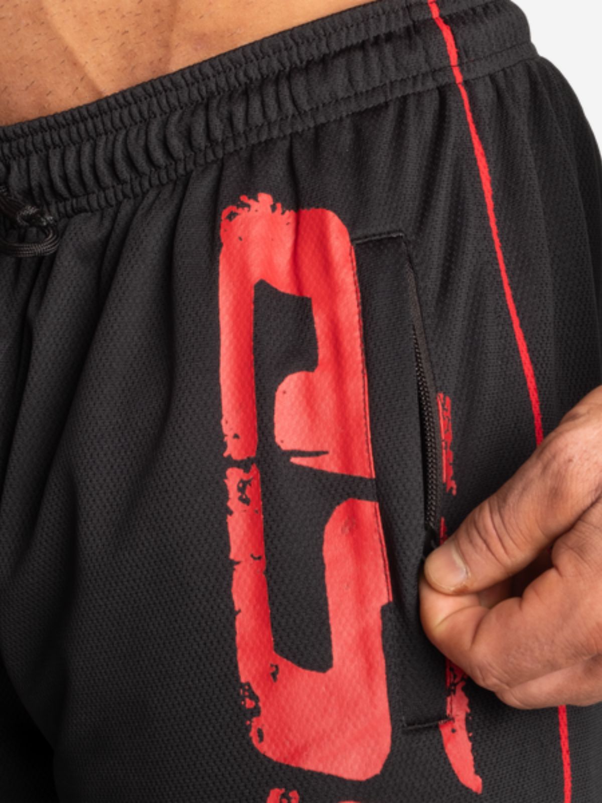 GASP Pro Mesh Shorts Black/Red Gasp