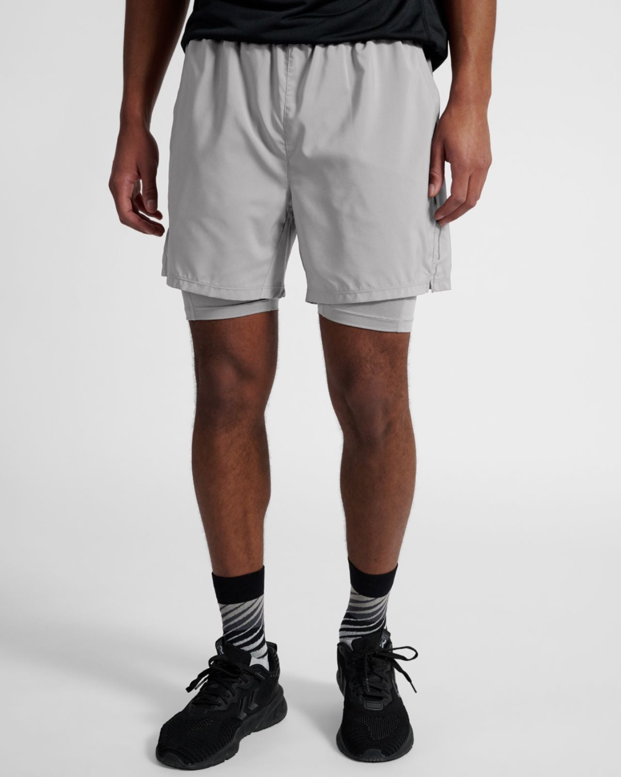 nwlFAST 2IN1 SHORTS Ljusgrå