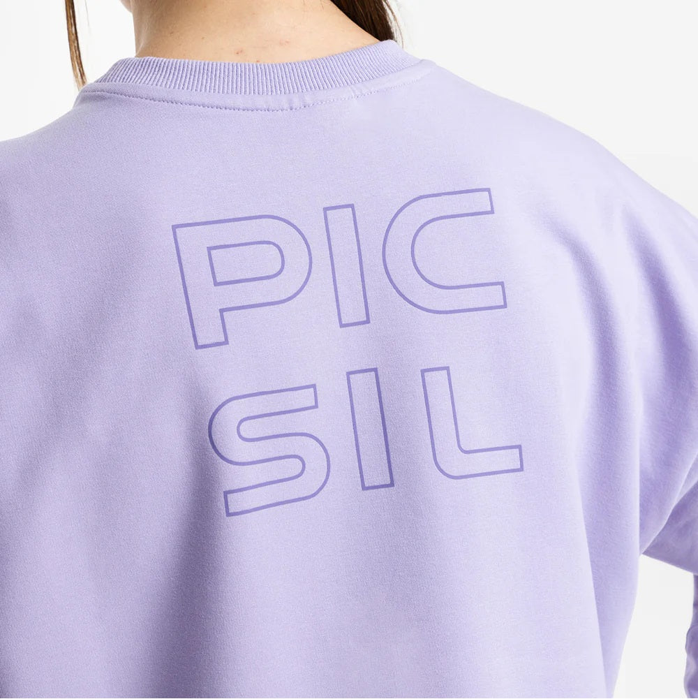 Picsil CROP WOMAN Jersey Stretch sweatshirt Lila Picsil