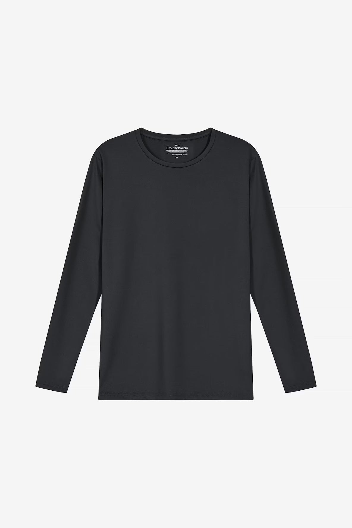Bread & Boxers Long Sleeve Active Svart Bread & Boxers