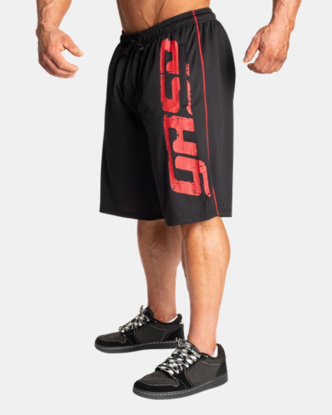 GASP Pro Mesh Shorts Black/Red Gasp
