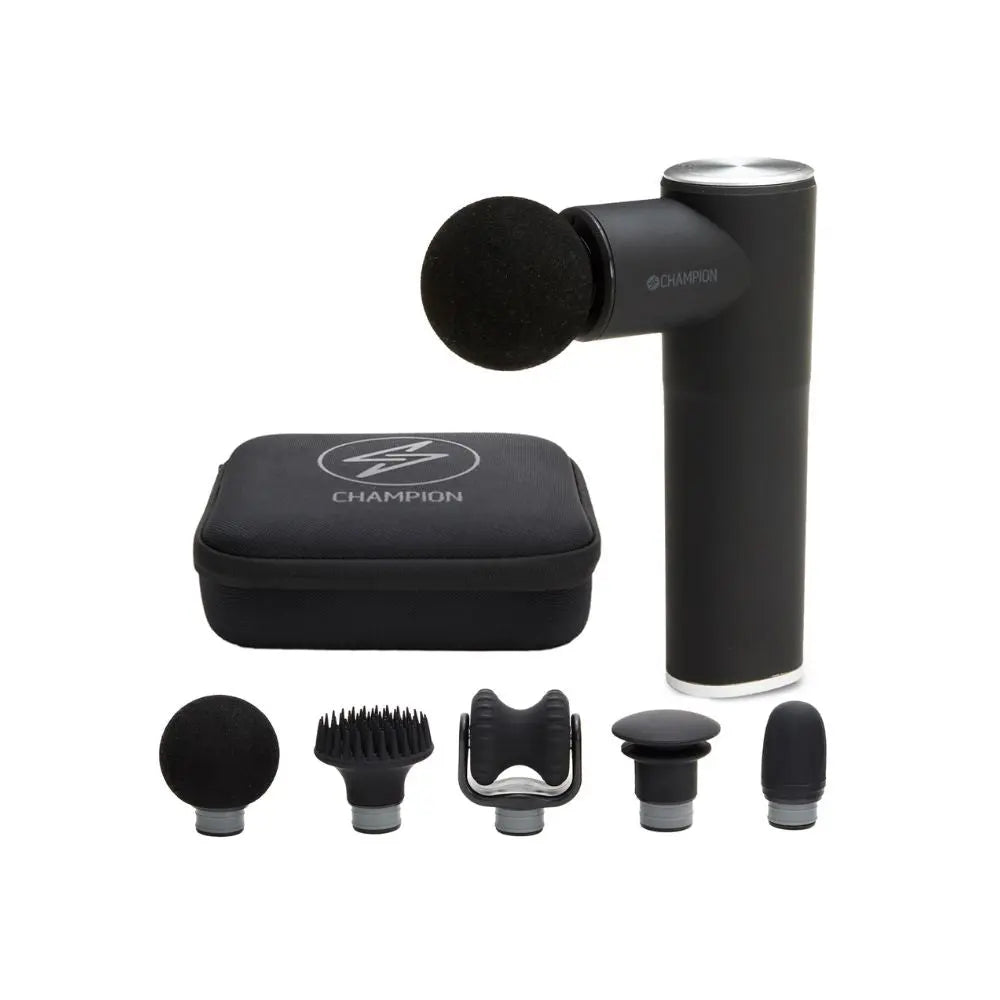 Champion Nordic Massagepistol Compact Power 3300RPM 1800mAh MG400 Svart/Silver CHAMPION