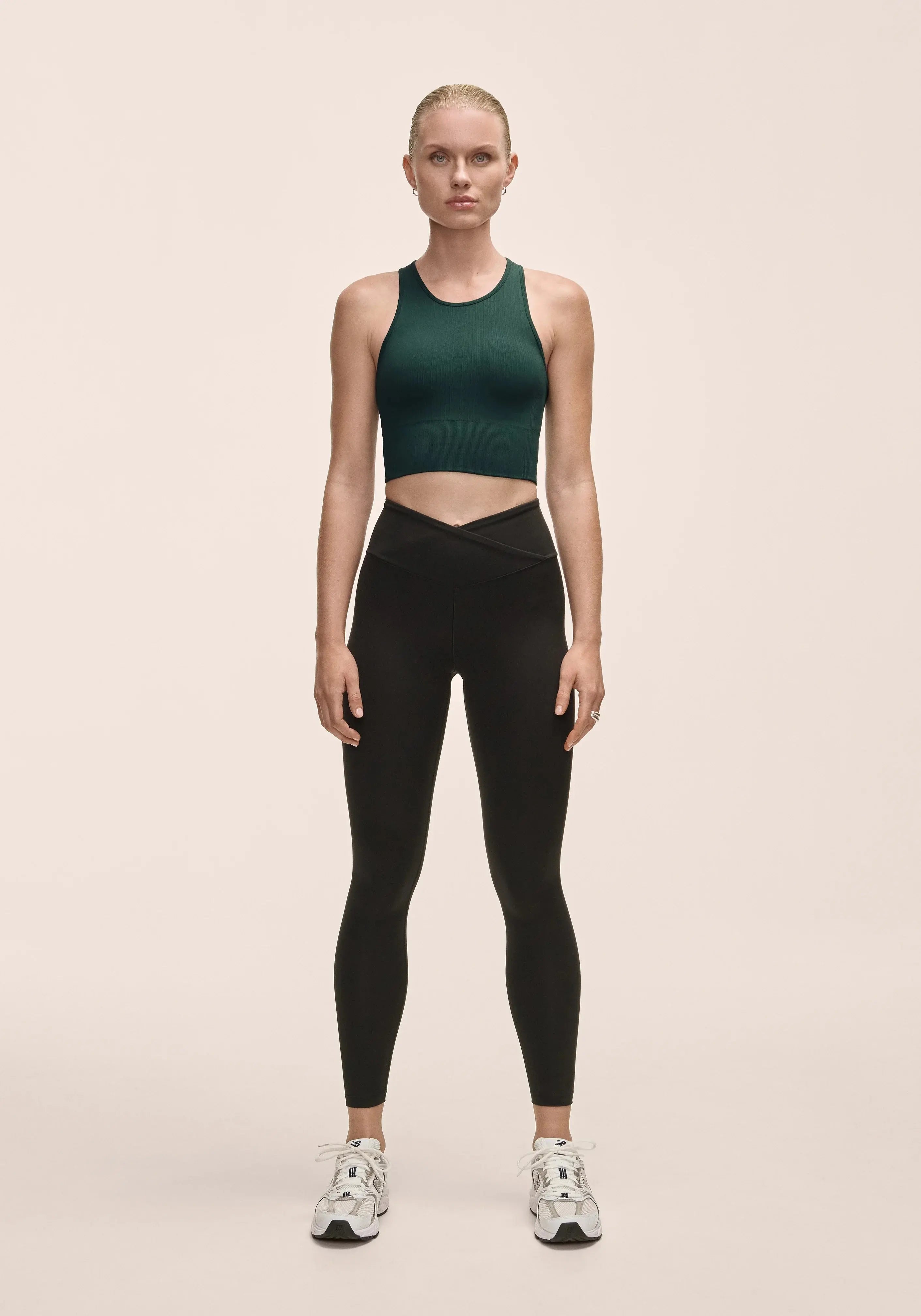 CASALL Overlap High Waist Tights Black CASALL