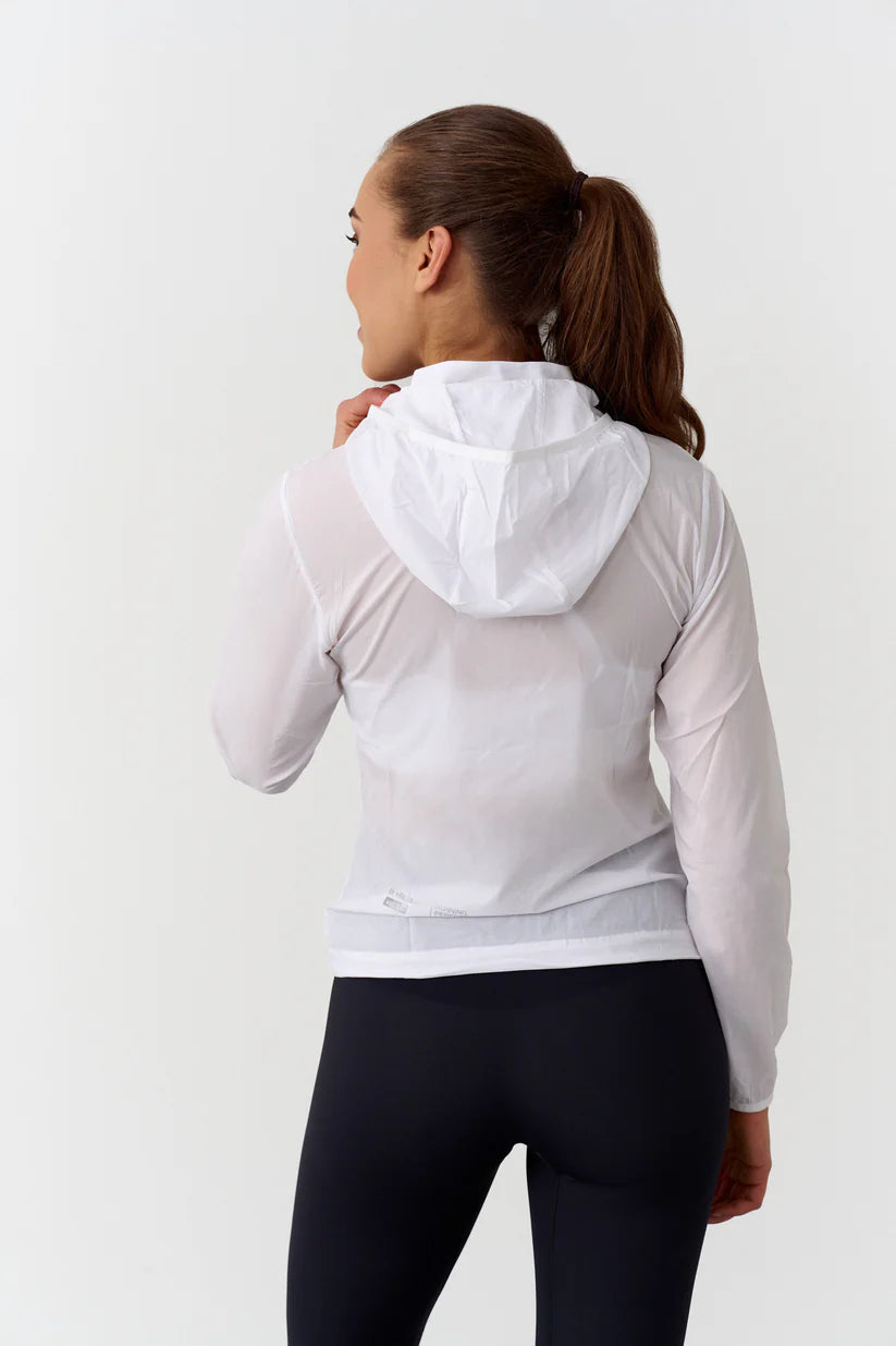 FAMME Pace Running Jacket Vit – Vattentät