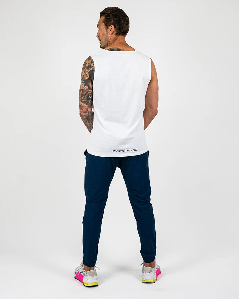 RX Performance Strike Tank Top White RX Performance