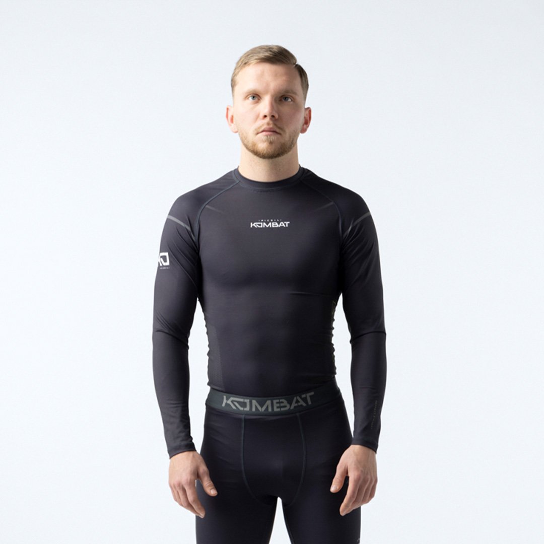 Picsil KOMBAT Kobalt Rashguard Långärmad Herr Svart