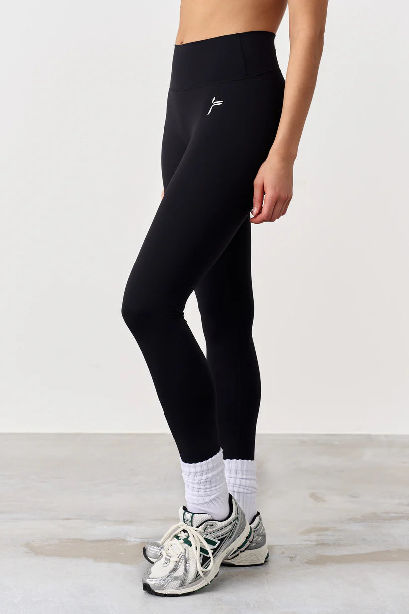 FAMME Signature Scrunch Tights Svart