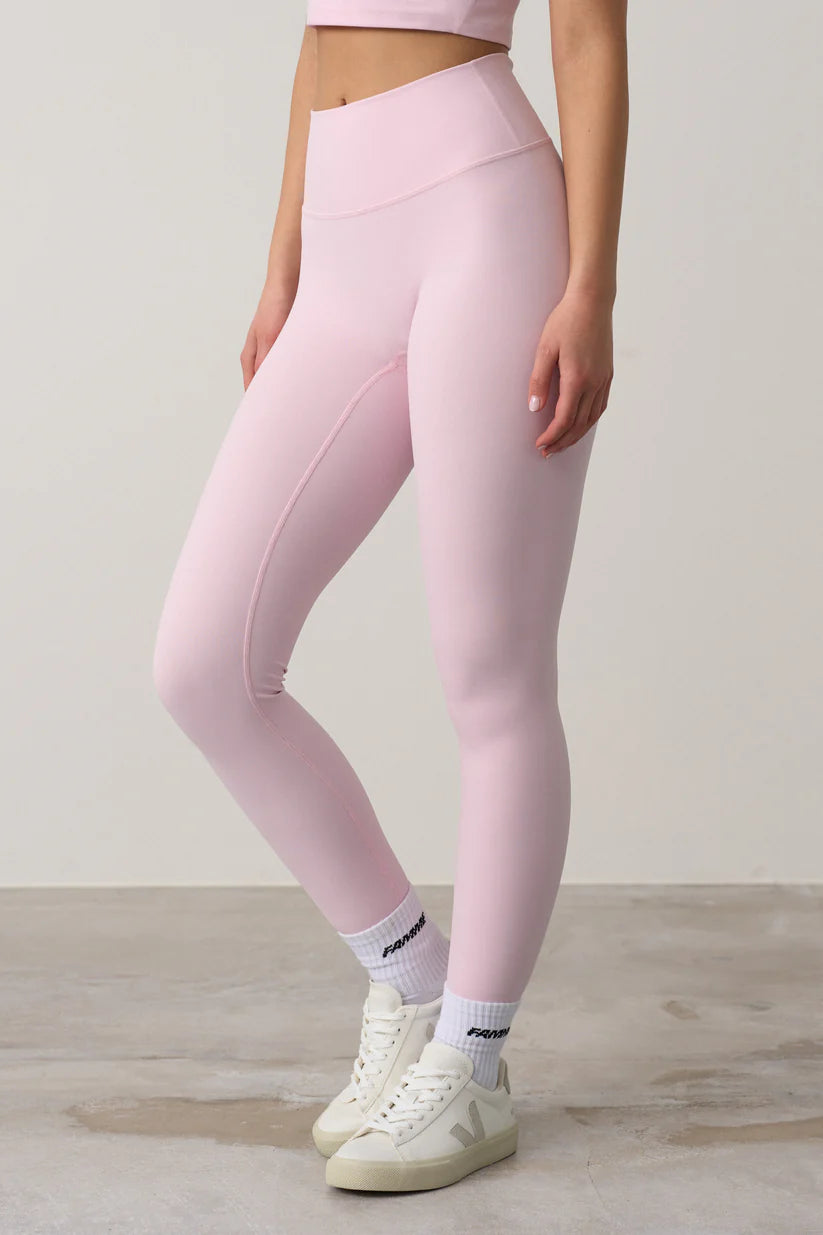 FAMME Softy Tights Rosa – Mjuka Träningstights