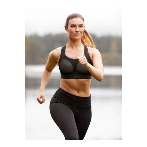 SWEGMARK Stability Sport-BH Coolmax Svart/Grå Swegmark