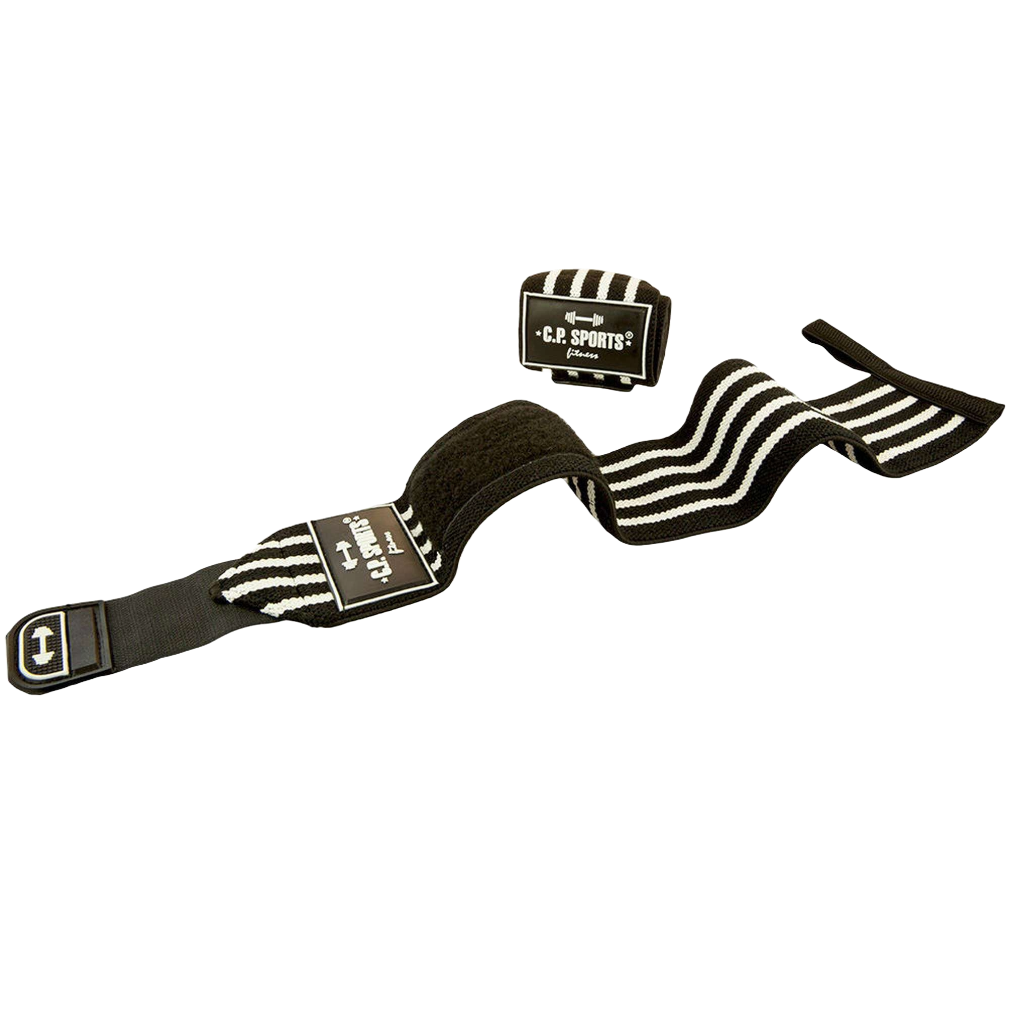 C.P. Sports Strongman Wrist Wraps 50 cm, black/white C.P. Sports