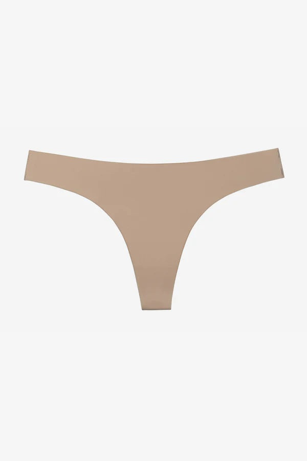 FAMME Like Nothing Thong 3-pack Beige – Sömlösa Trosor FAMME