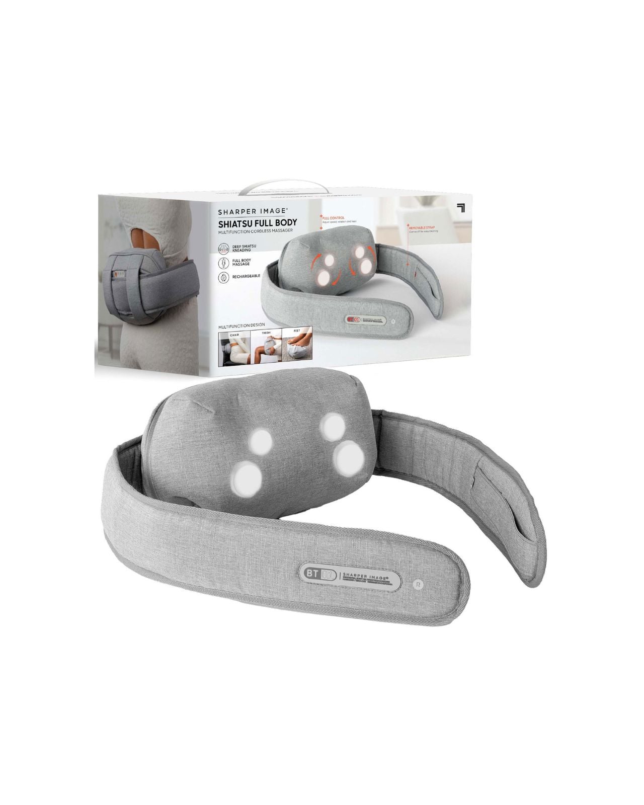 Sharper Image Massager Multi-Function Shiatsu Full Body