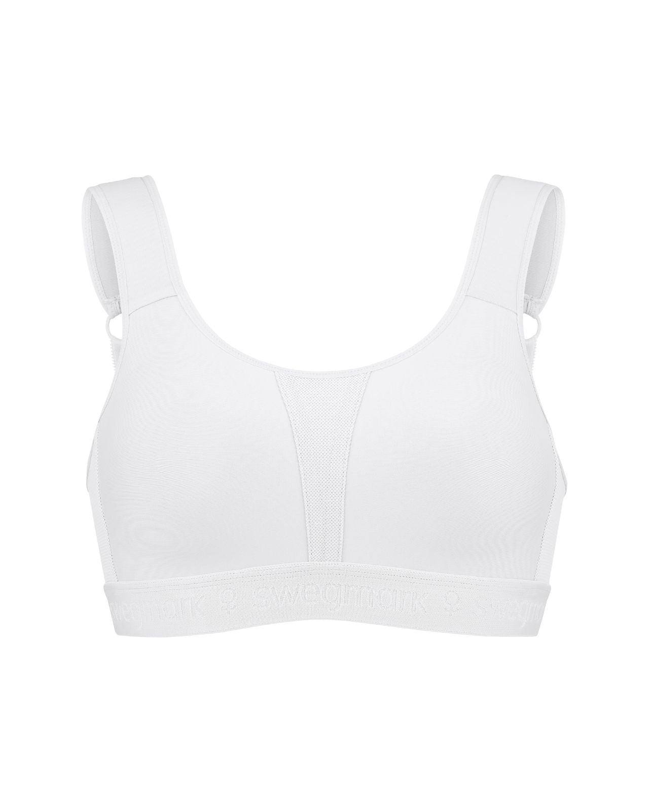 Swegmark Kimberly Vit Sport-BH – Hög support och brottarrygg Swegmark