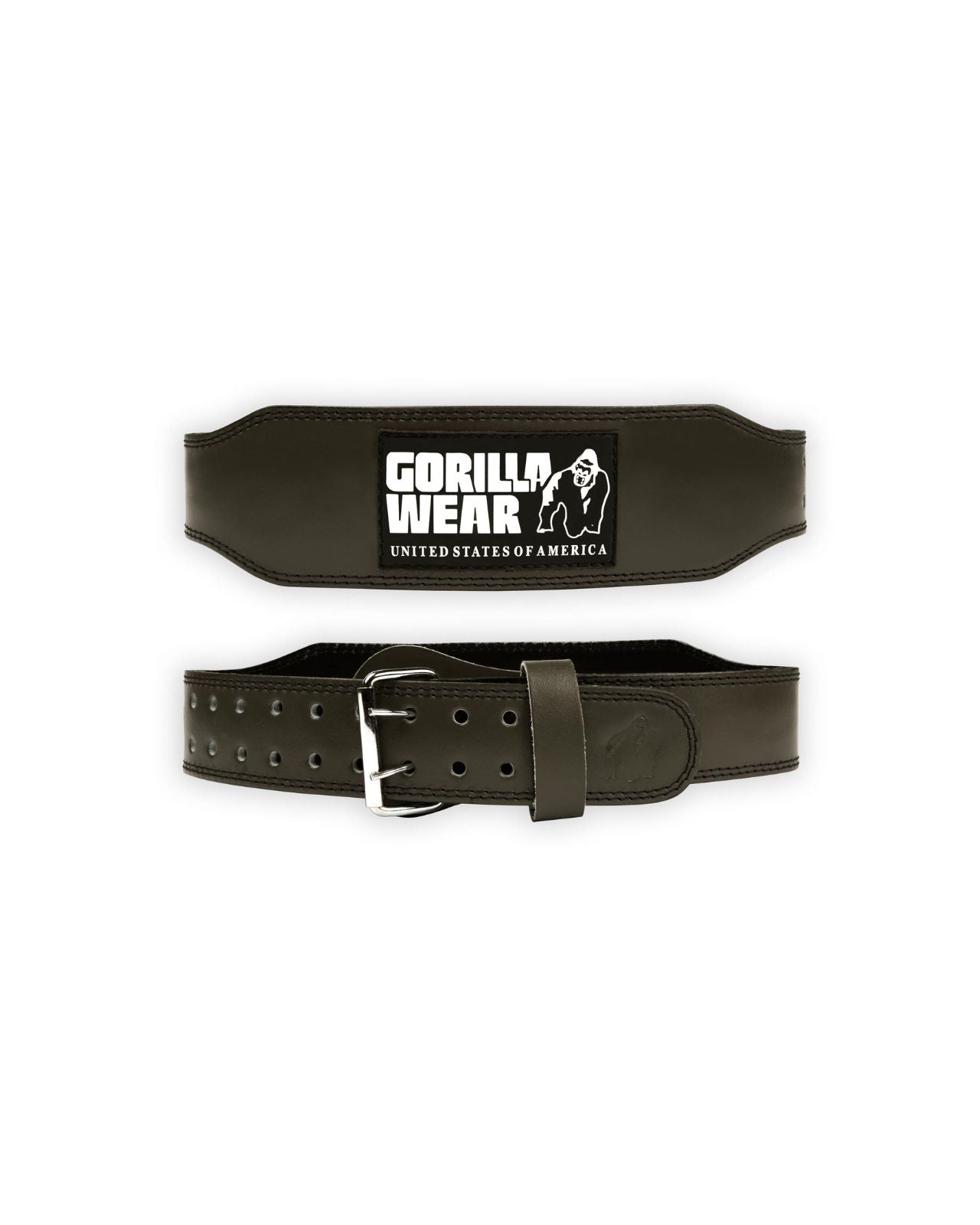 Gorilla Wear 4 Inch Padded Leather Belt, army green Gorilla Wear