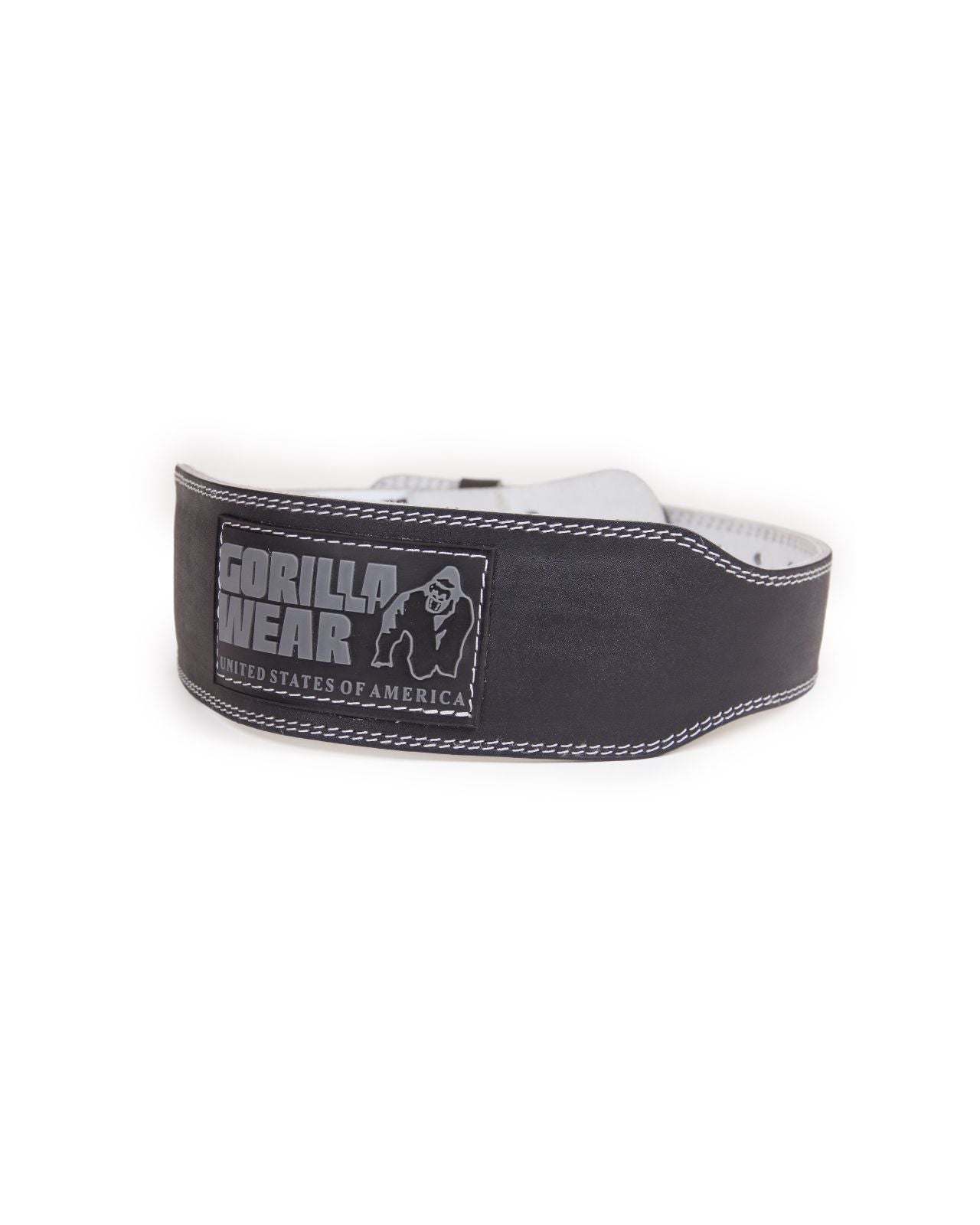 Gorilla Wear 4 Inch Padded Leather Belt, black/grey Gorilla Wear