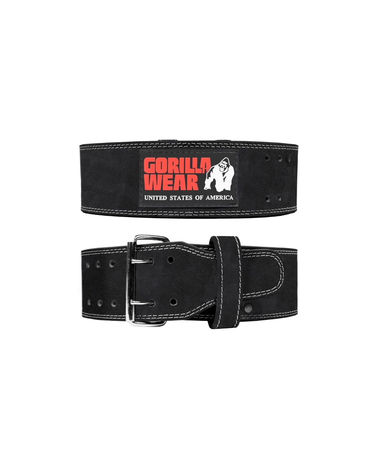 Gorilla Wear 4 Inch Powerlifting Belt, black Gorilla Wear