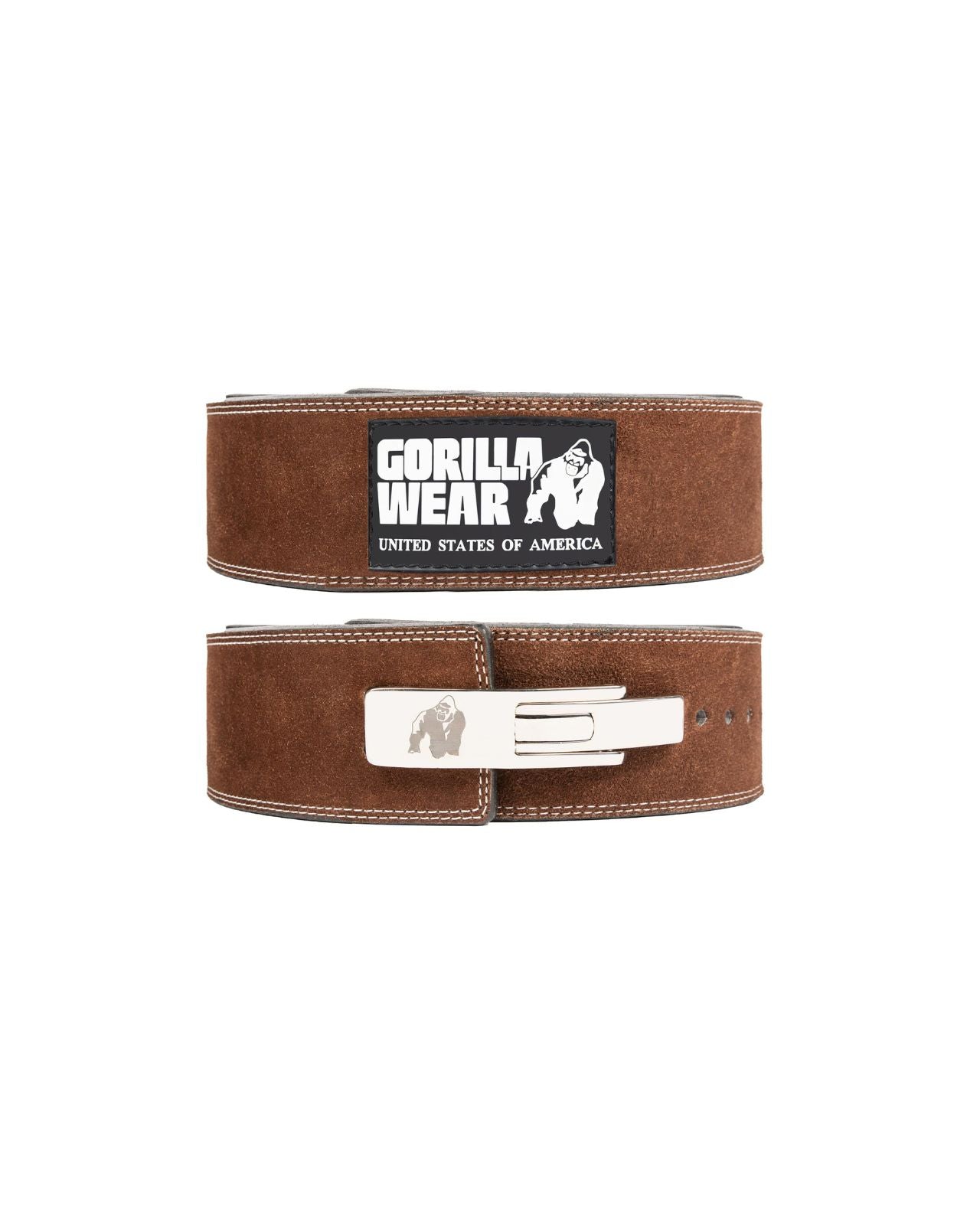 Gorilla Wear 4 Inch Powerlifting Lever Belt, brown Gorilla Wear