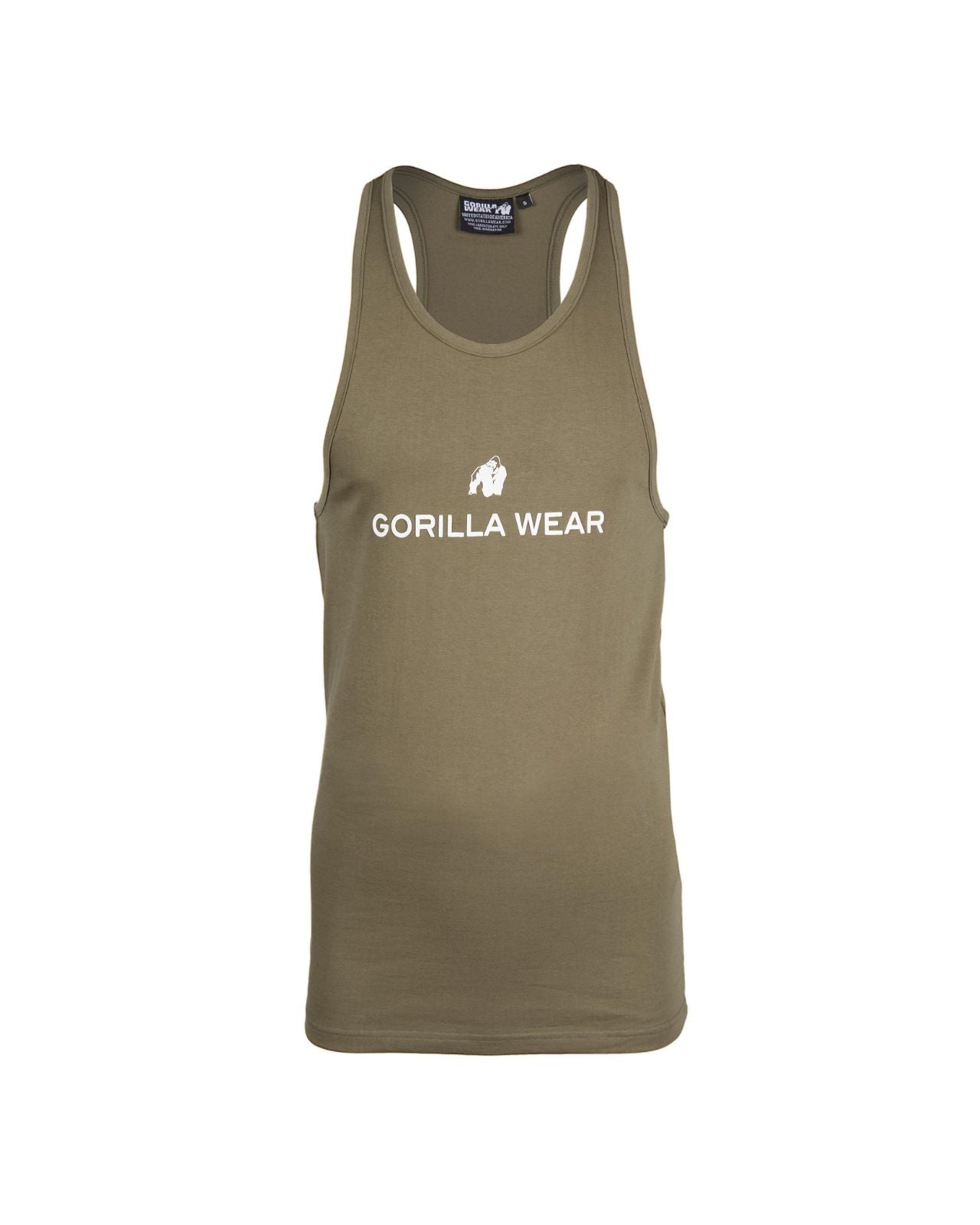 Gorilla Wear Carter Stretch Tank Top, army green Gorilla Wear