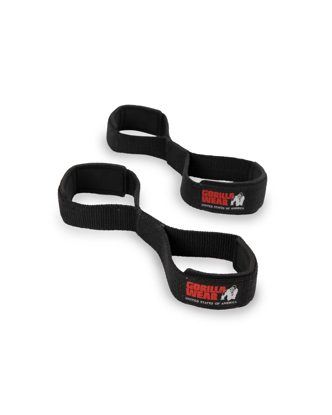 Gorilla Wear Figure 8 Lifting Straps, black Gorilla Wear