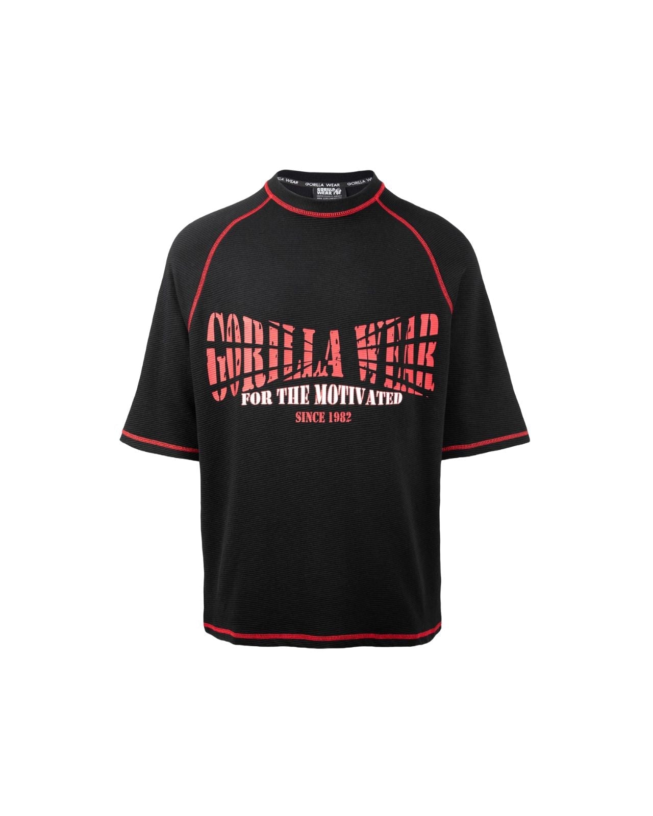 Gorilla Wear Finley Oversized T-Shirt, black/red Gorilla Wear