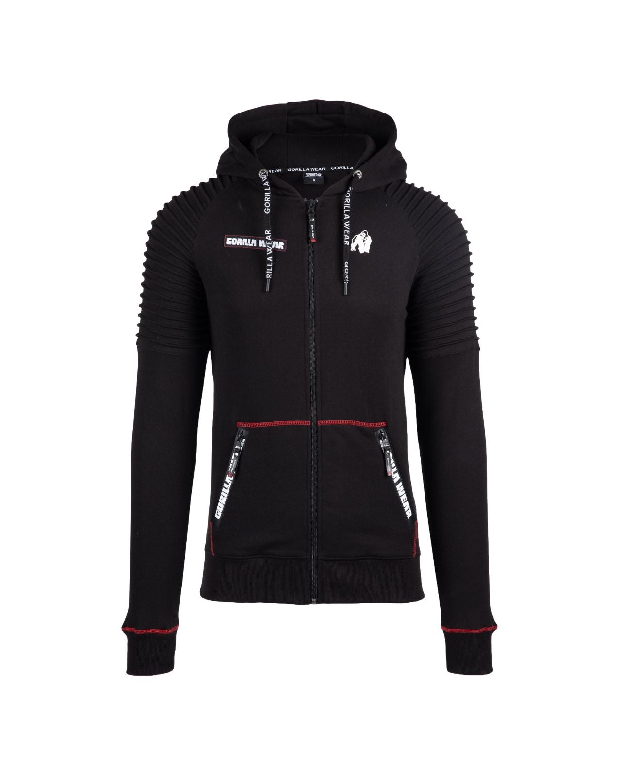 Gorilla Wear Georgia Zipped Hoodie, black Gorilla Wear