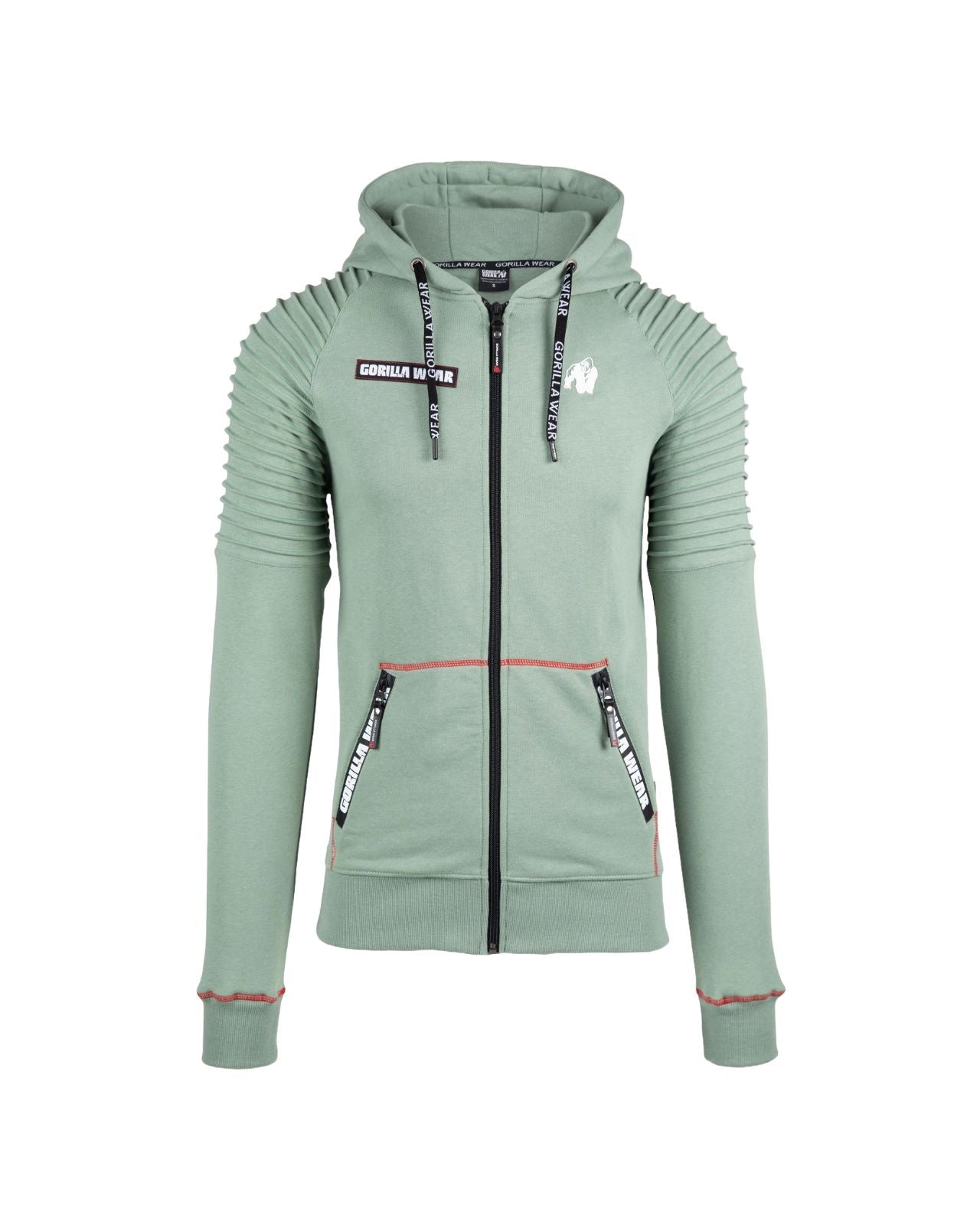 Gorilla Wear Georgia Zipped Hoodie, green bay Gorilla Wear
