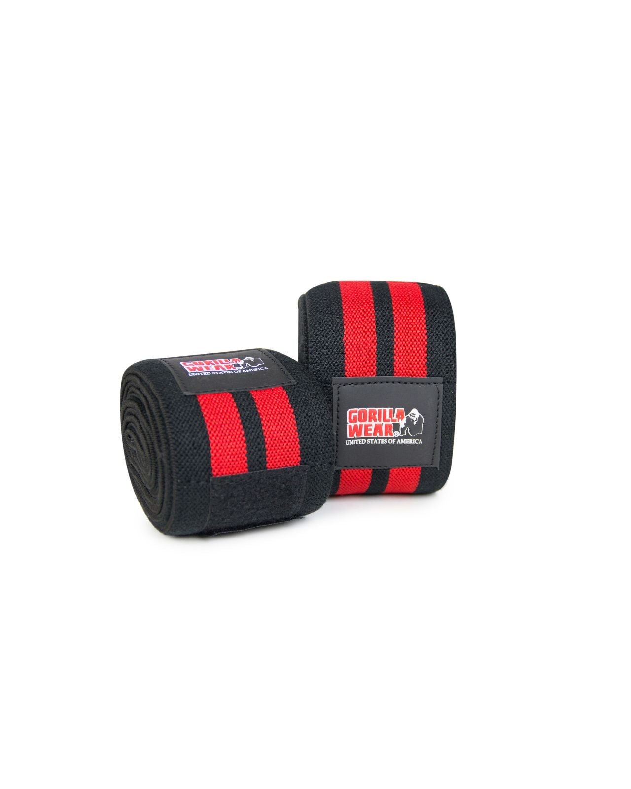 Gorilla Wear GW Knee Wraps 2,5 m, black/red Gorilla Wear