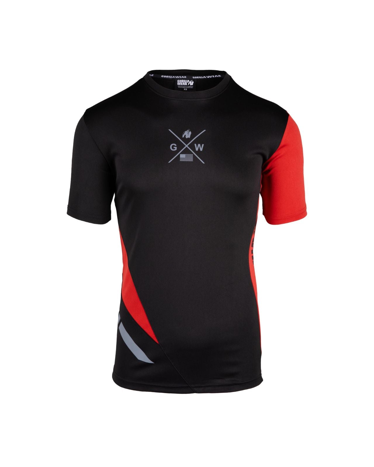 Gorilla Wear Hornell T-Shirt, black/red Gorilla Wear