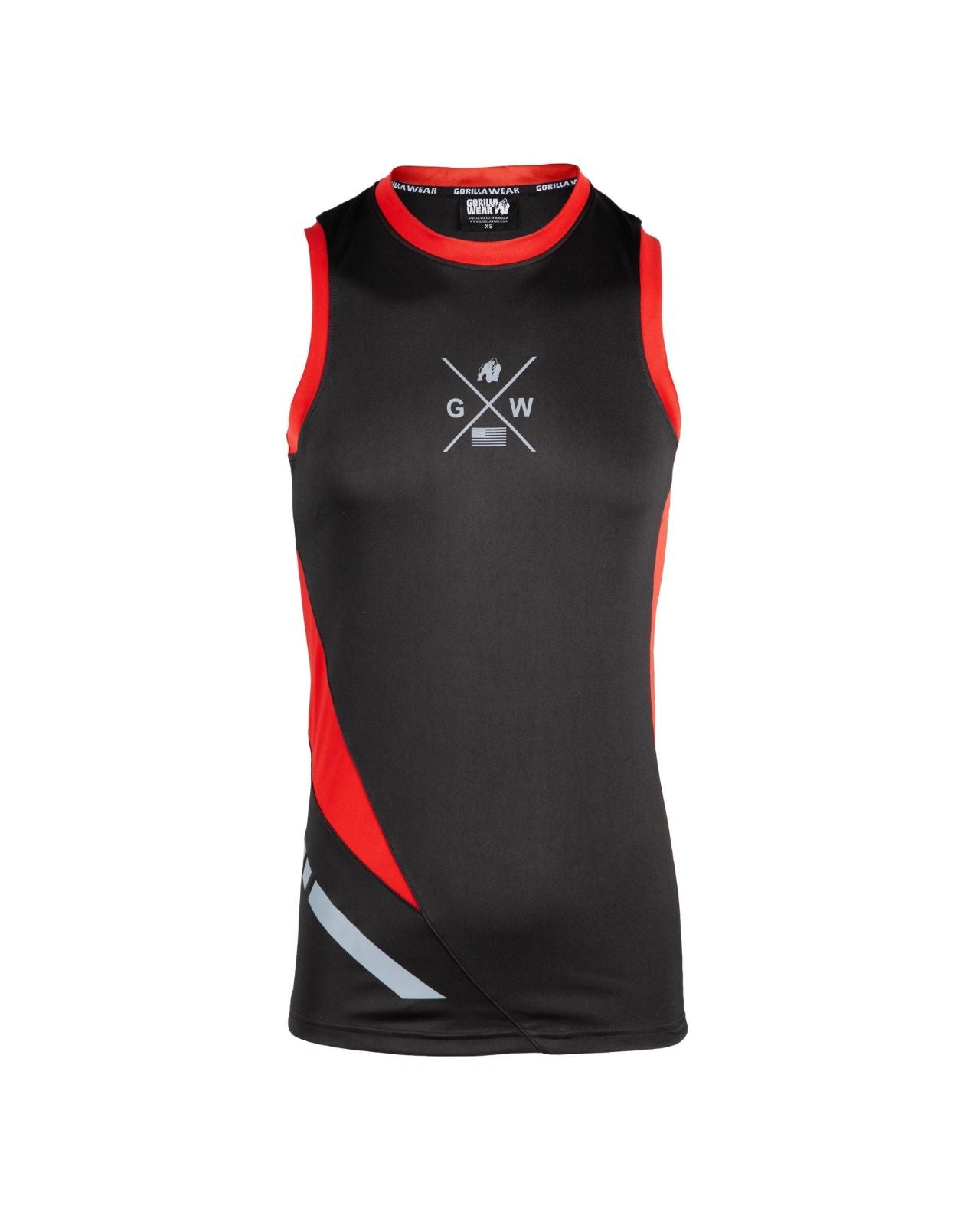 Gorilla Wear Hornell Tank Top, black/red Gorilla Wear