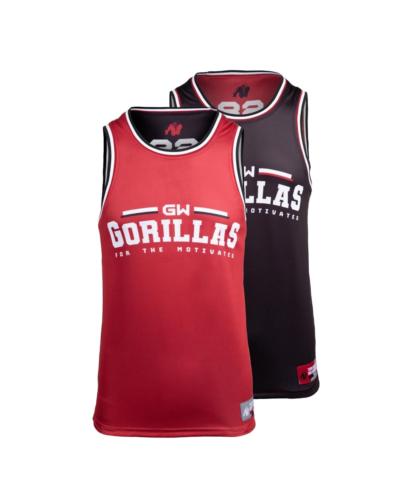 Gorilla Wear Keene Reversible Tank Top, red/black Gorilla Wear