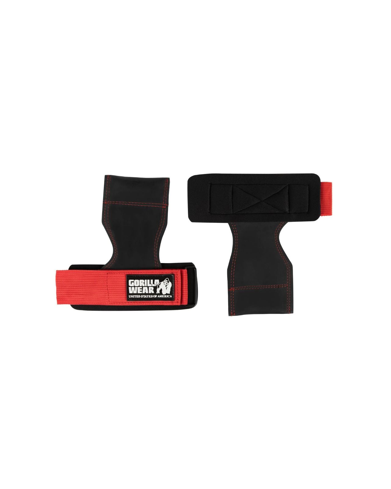 Gorilla Wear Lifting Grips, black/red Gorilla Wear