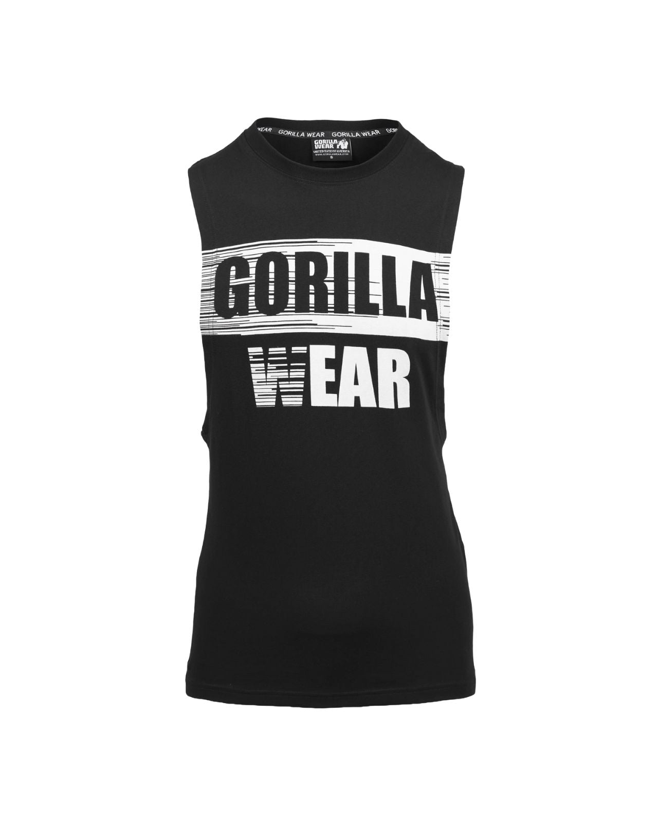 Gorilla Wear Lopez Drop Armhole Tank Top, black Gorilla Wear