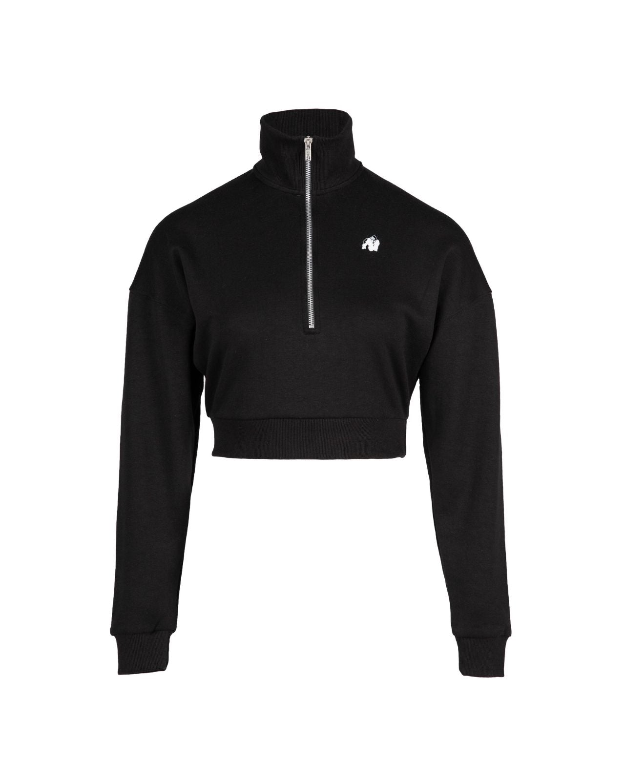 Gorilla Wear Ocala Cropped Half-Zip Sweatshirt, black Gorilla Wear