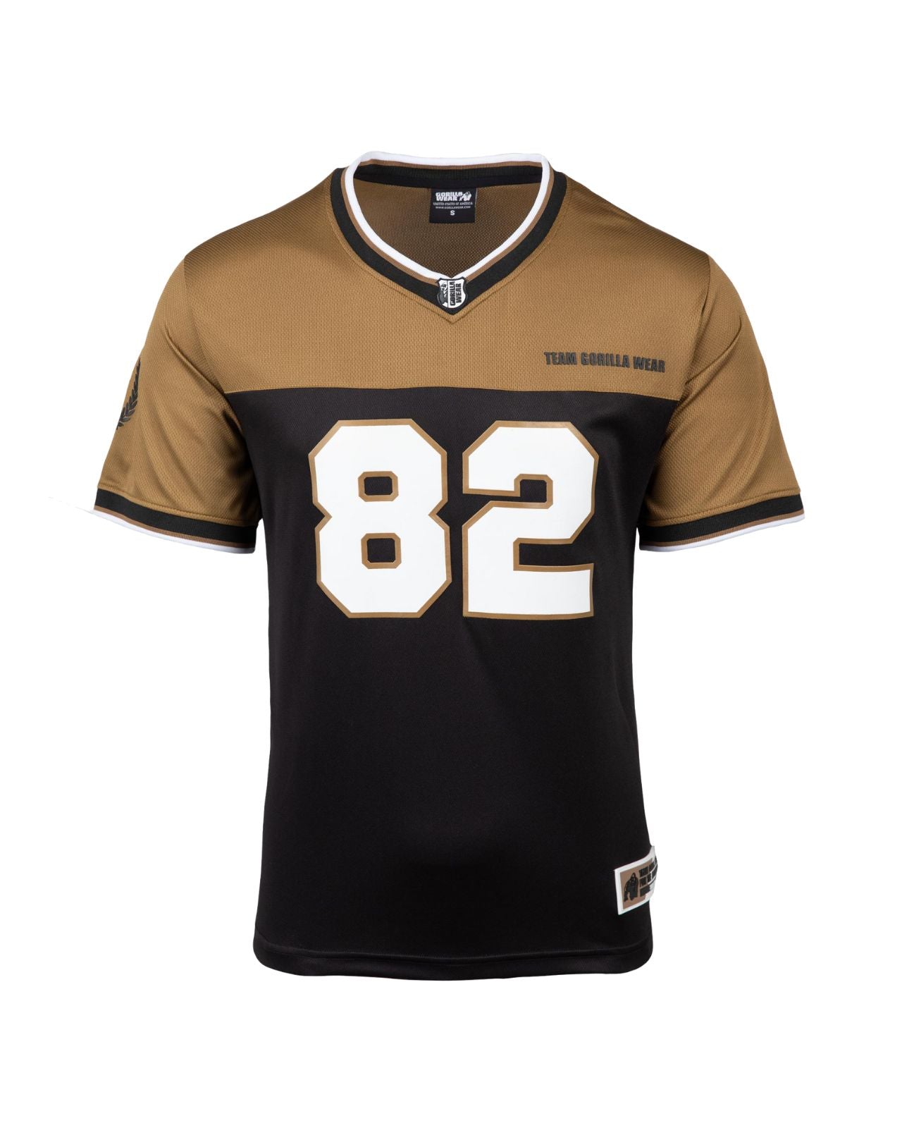 Gorilla Wear Trenton Football Jersey, black/gold Gorilla Wear