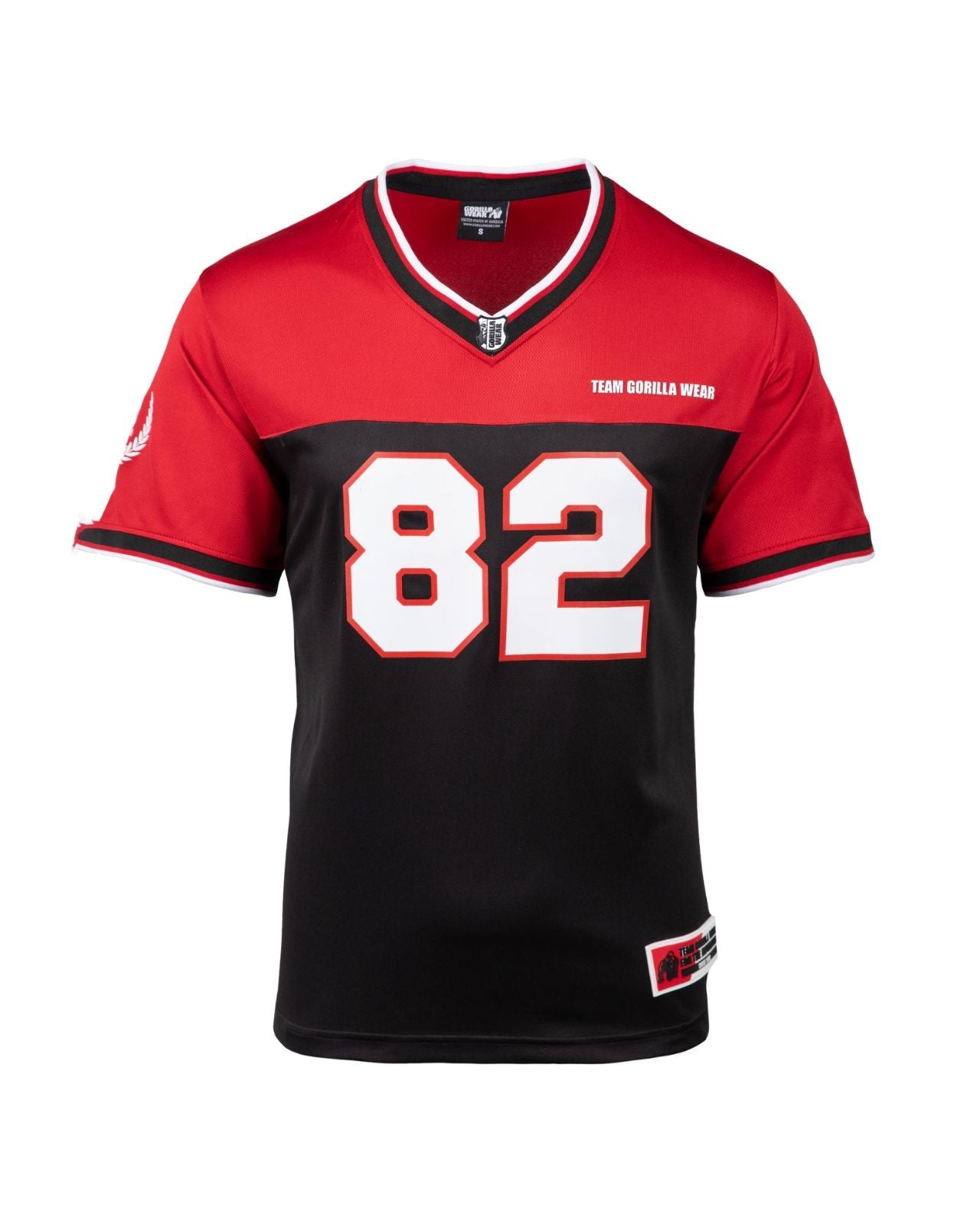 Gorilla Wear Trenton Football Jersey, black/red Gorilla Wear