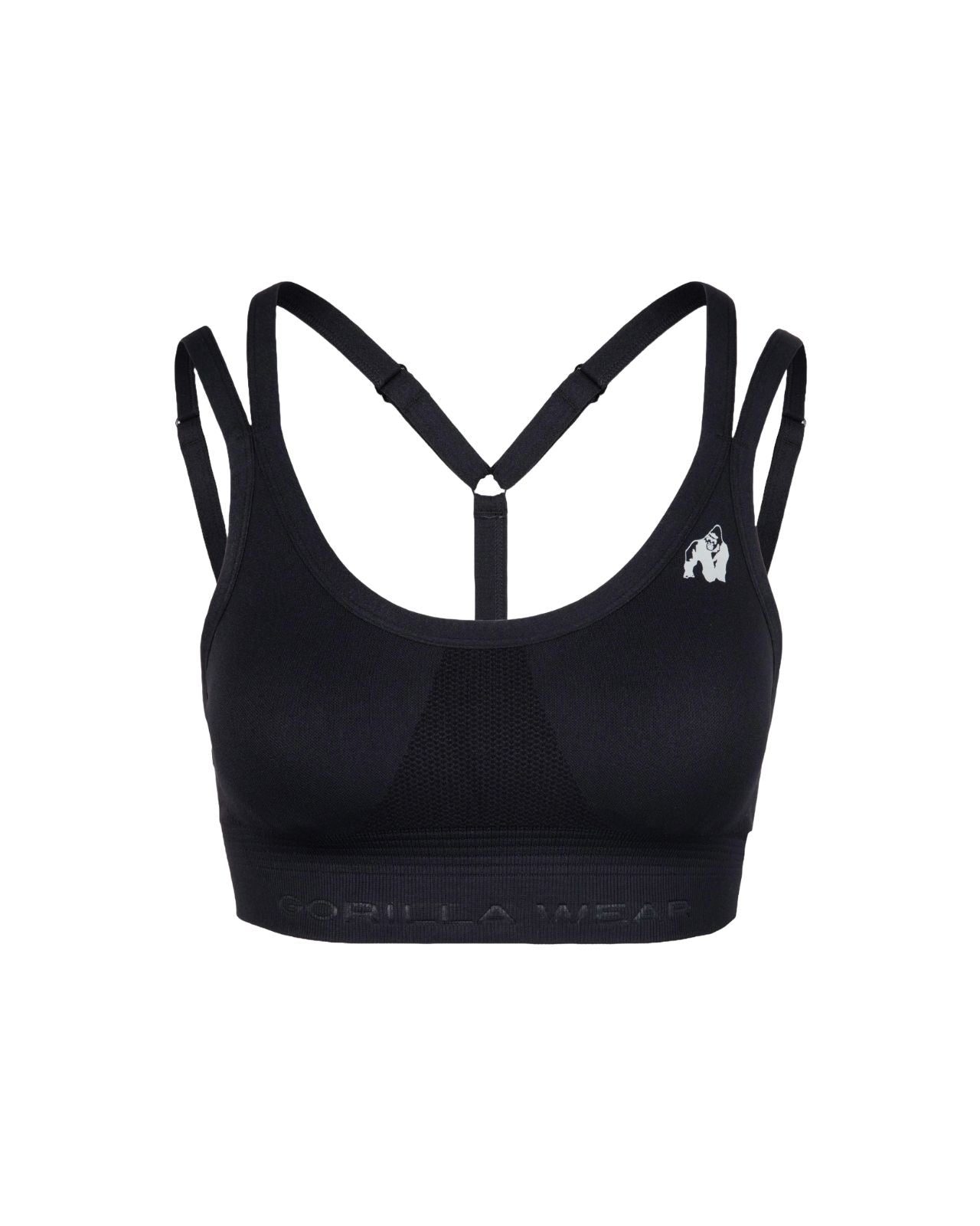 Gorilla Wear Whitney Seamless Sports Bra, black Gorilla Wear