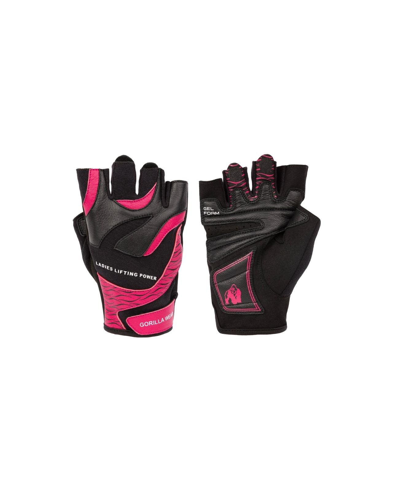 Gorilla Wear Women's Fitness Gloves 2.0, black/pink Gorilla Wear