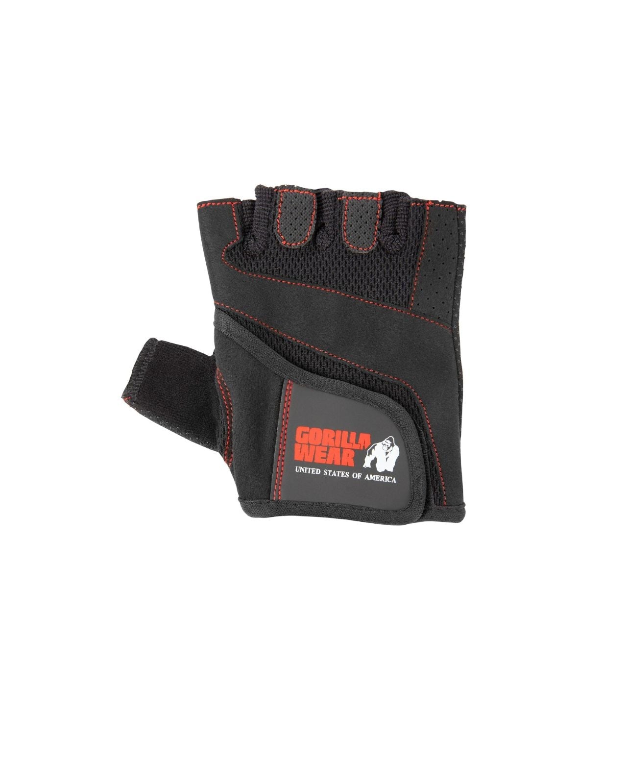 Gorilla Wear Women's Fitness Gloves, black/red Gorilla Wear