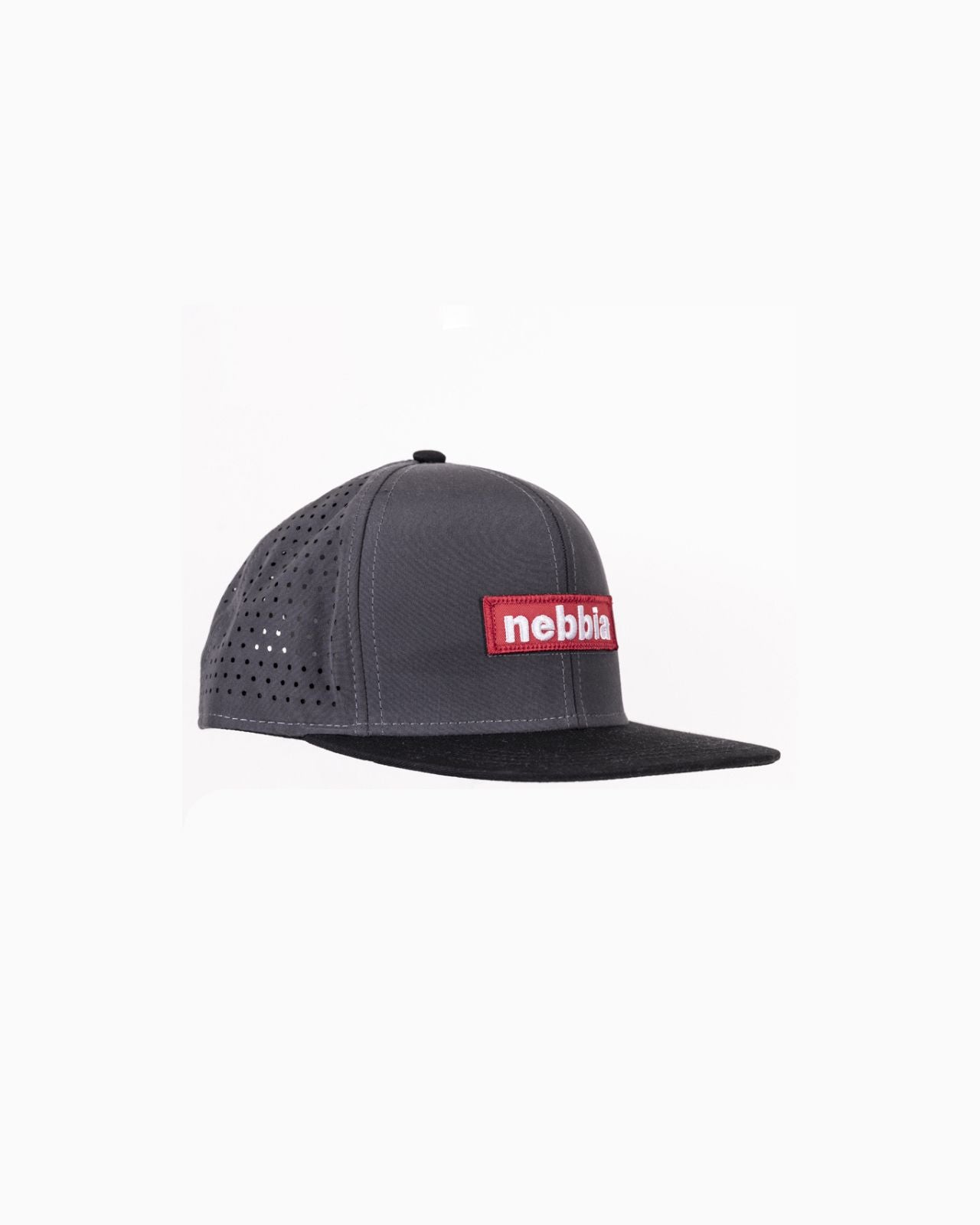 NEBBIA Red Label Snapback Cap, grey NEBBIA
