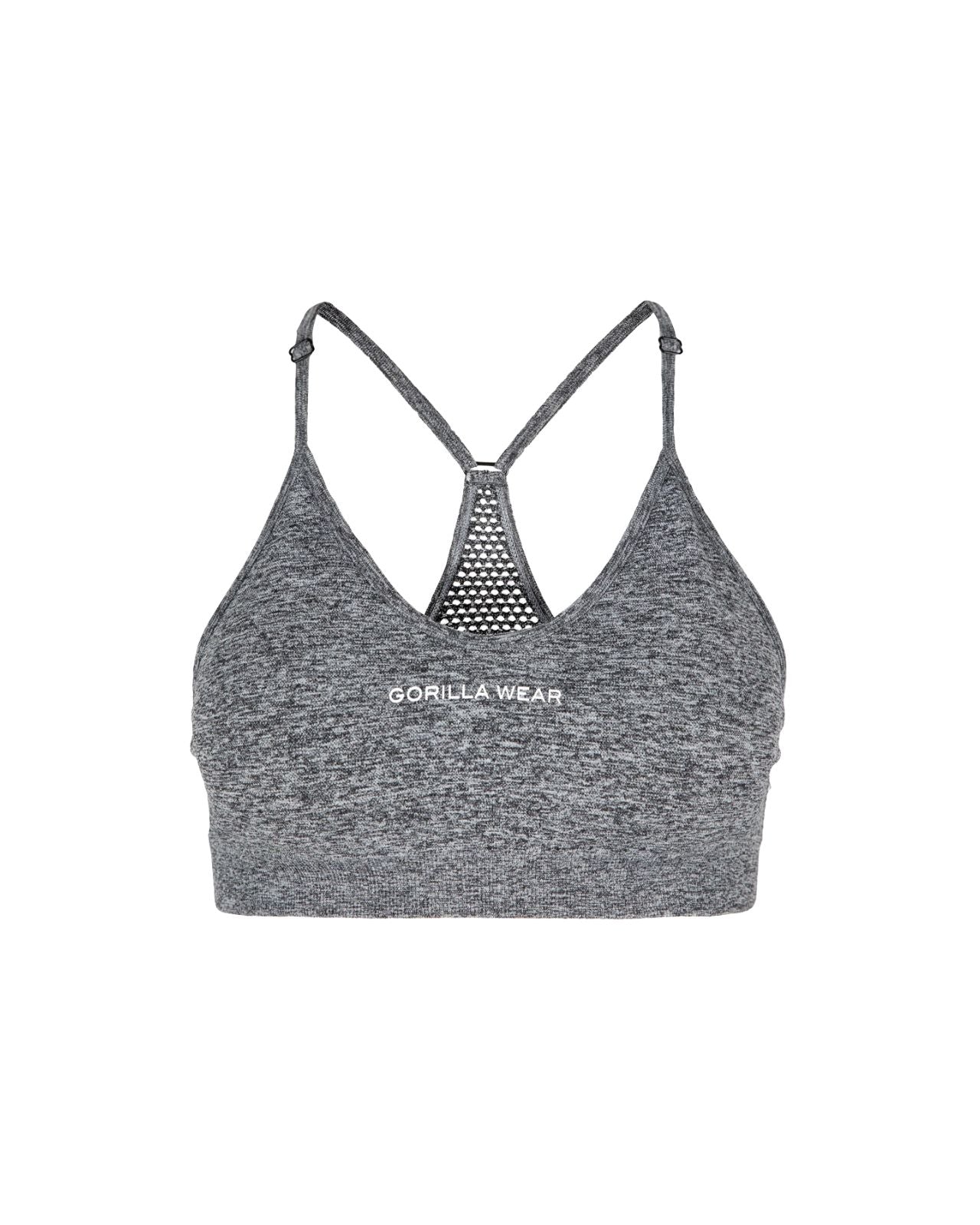 Gorilla Wear Quincy Seamless Sports Bra Grey Melange
