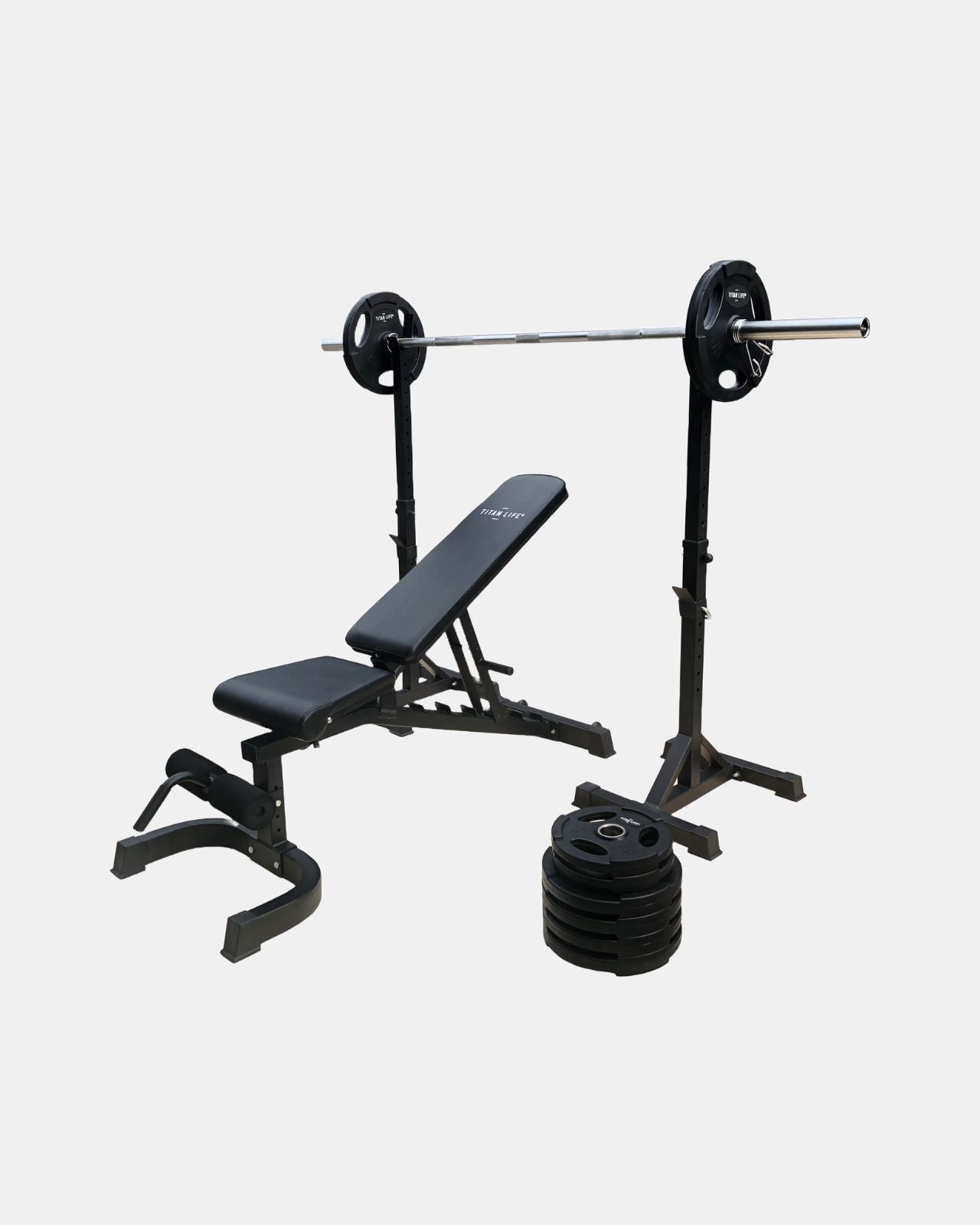 TITAN LIFE Weight Set 100 kg Garage Gym TITAN LIFE