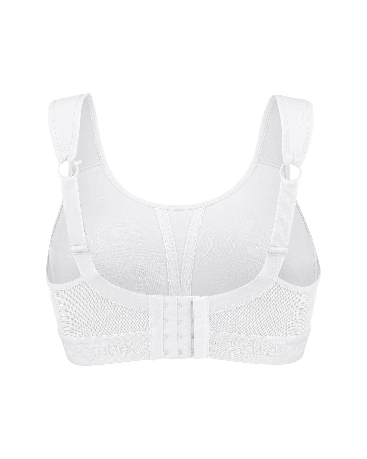 Swegmark Kimberly Vit Sport-BH – Hög support och brottarrygg Swegmark