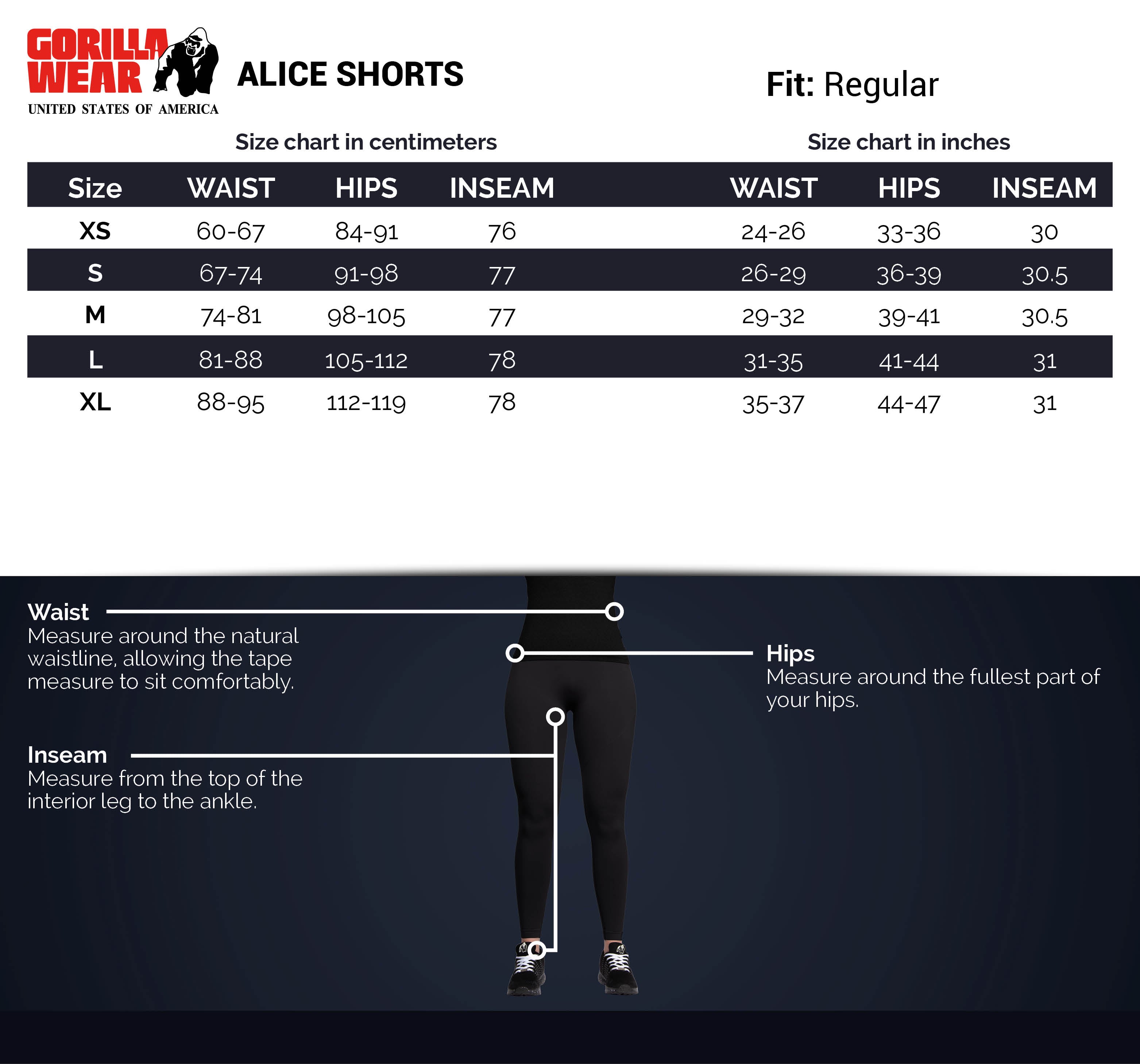 Gorilla Wear Alice Shorts, grey Gorilla Wear